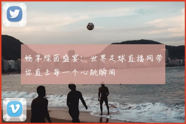畅享绿茵盛宴：世界足球直播网带你直击每一个心跳瞬间